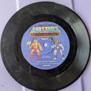 MASTERS OF THE UNIVERSE THE POWER OF POINT DREAD 1982 7" 33RPM STORY BOOK MATTEL